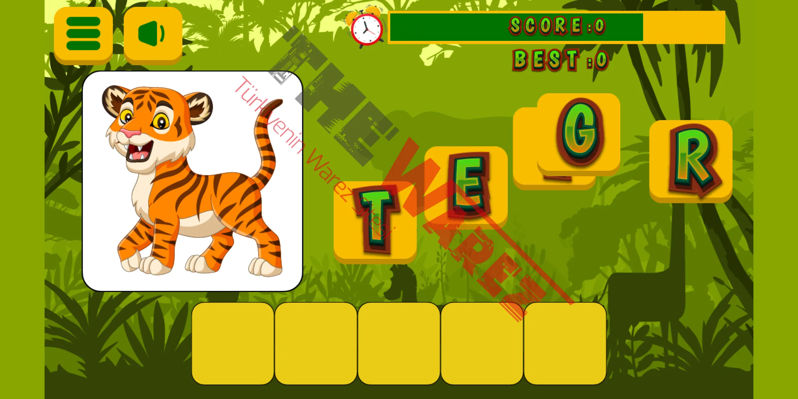 Animals Word for Kids Html Oyun İndir