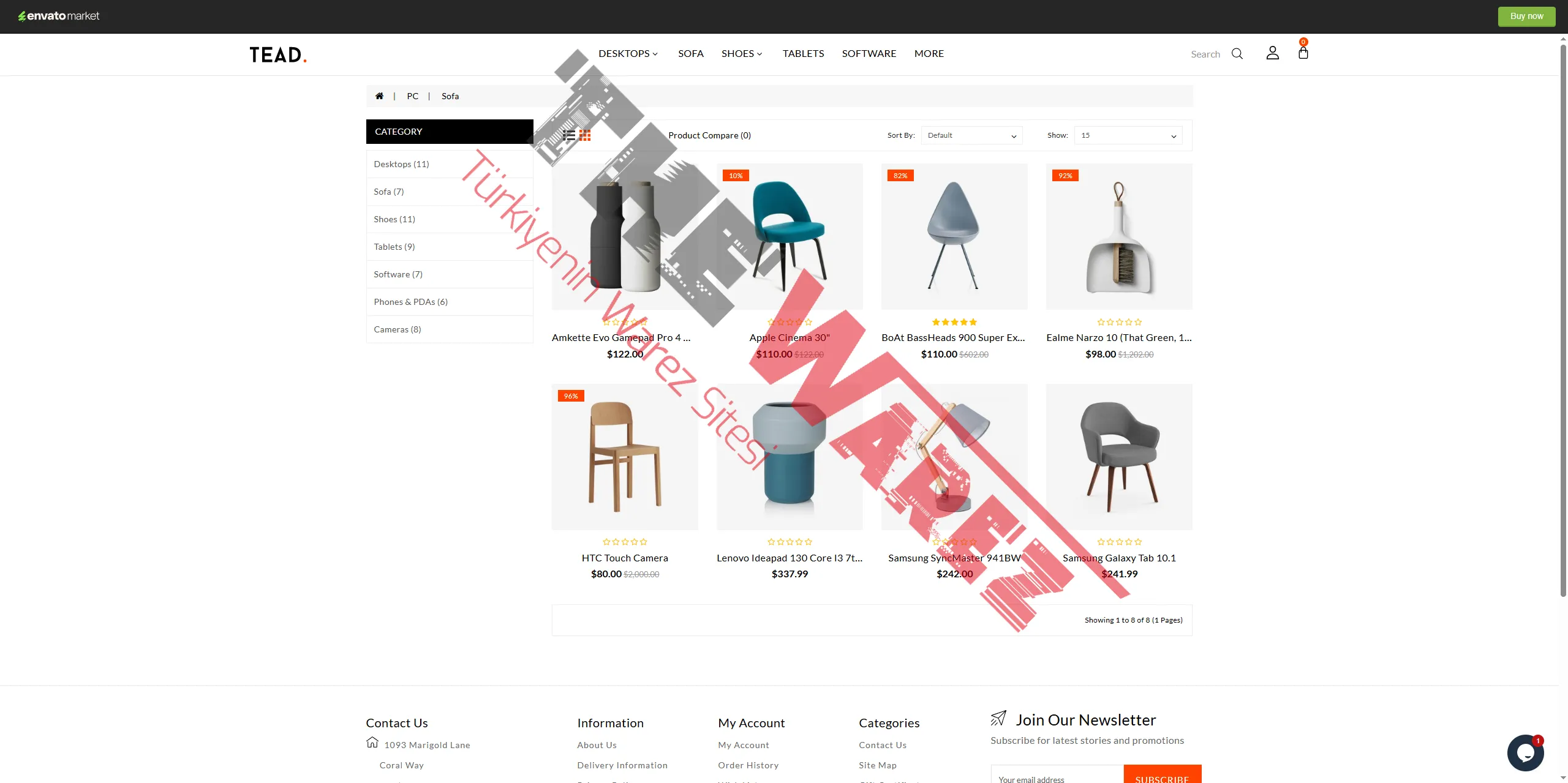 Tead - Opencart Çok Amaçlı Tema İndir
